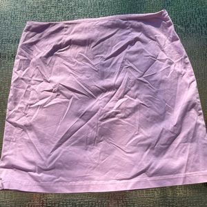 light pink-purple skirt; mini skirt/pencil skirt